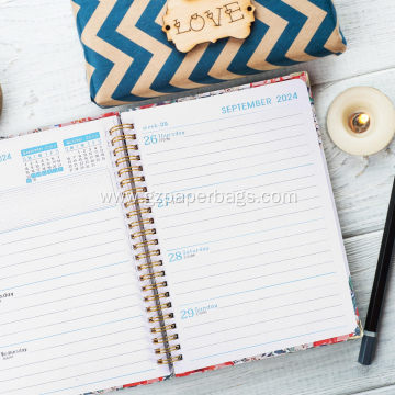 Personalized Monthly Academic Planner with Spiral Design